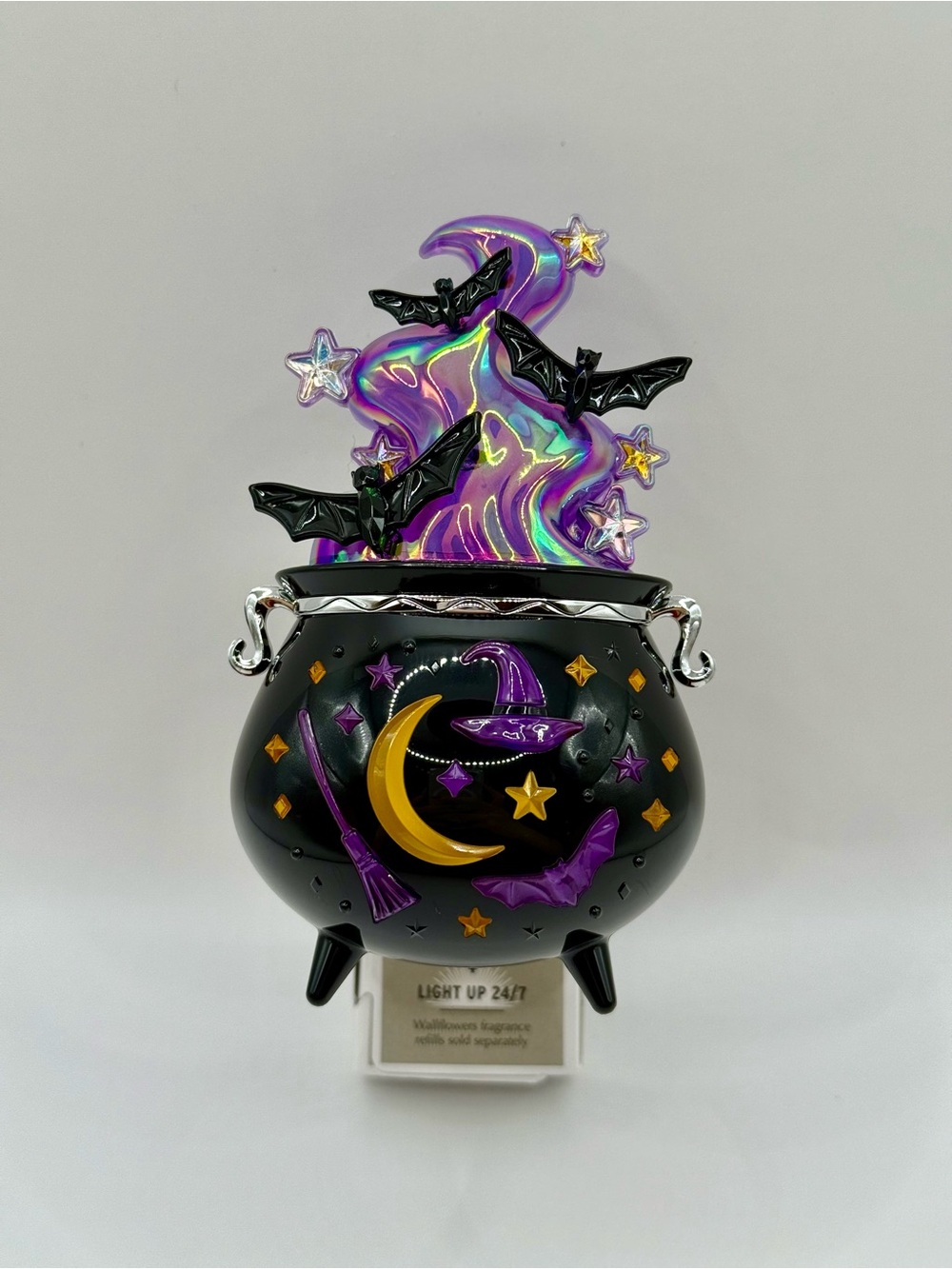 B&BW Halloween Encrusted Cauldron Wallflowers Plug Nightlight | No Offers